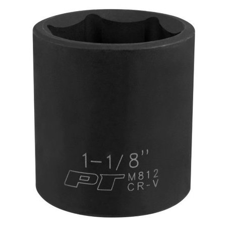 PERFORMANCE TOOL 1/2 In Dr. Impact Socket 1-1/8 In Socket Imp 1-1/, M812 M812